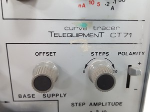 Thumbnail image of Telequipment CT71 Curve Tracer Oscilloscope Lab