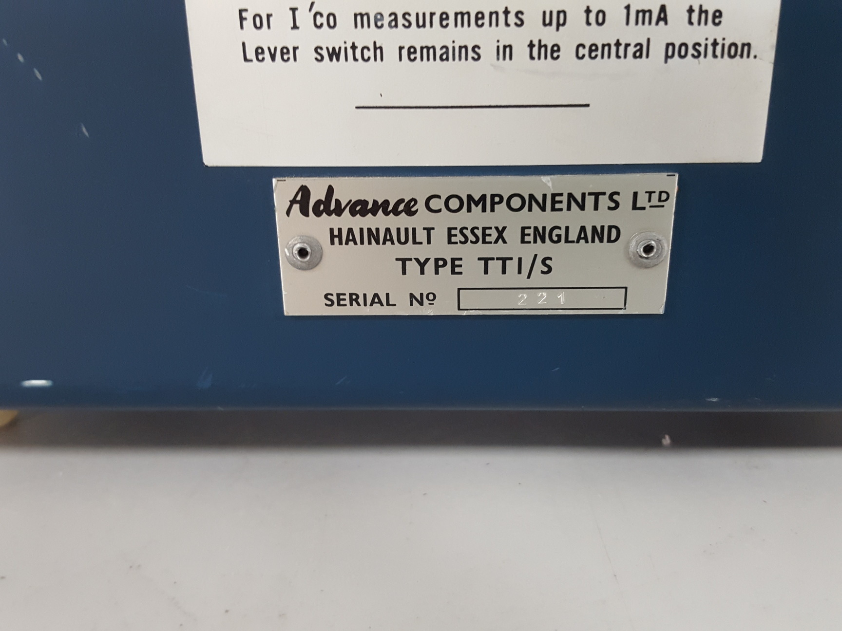 Image of Advance Transistor Tester CT472 T.TI/S TT1S Lab