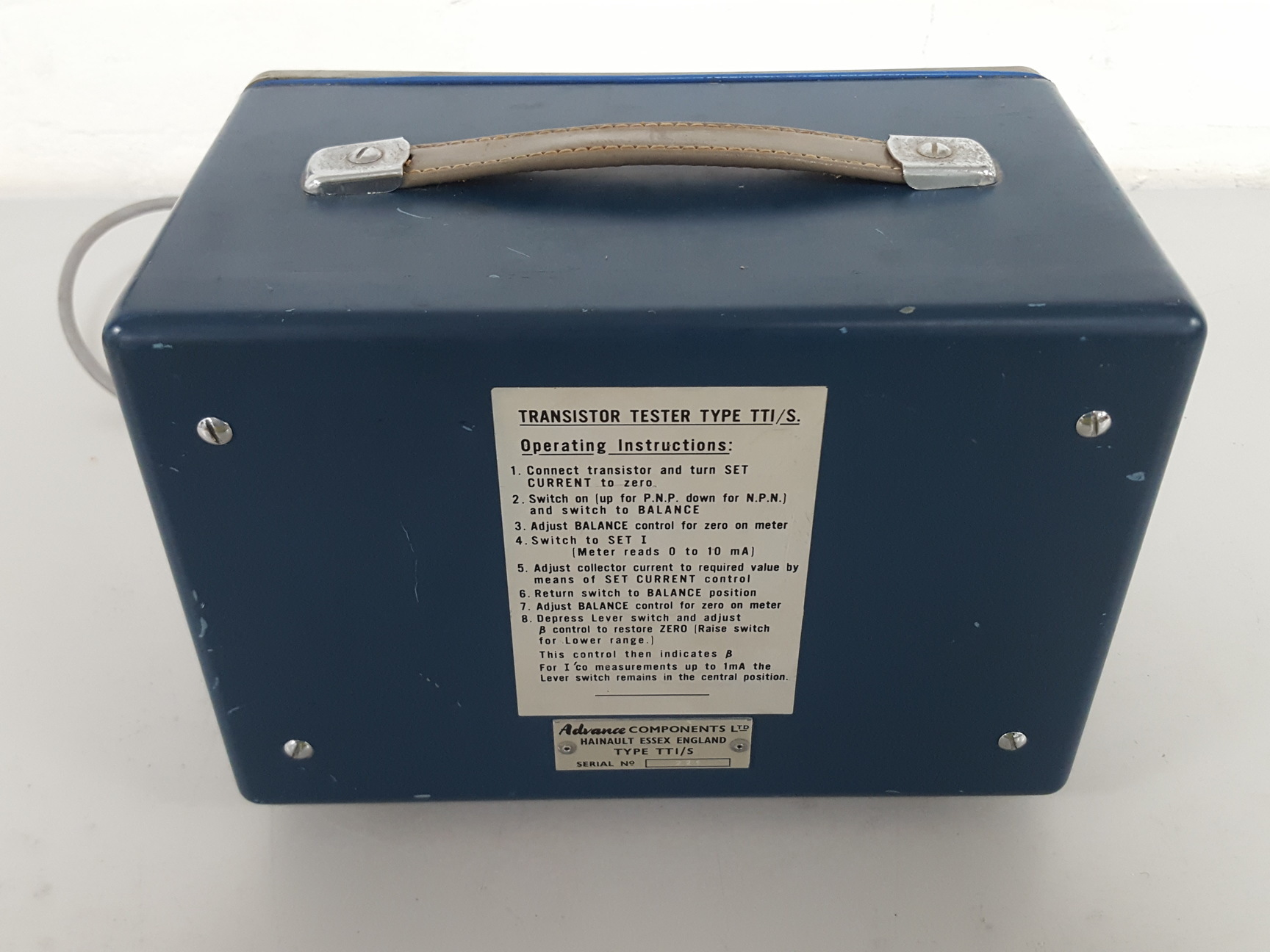 Image of Advance Transistor Tester CT472 T.TI/S TT1S Lab