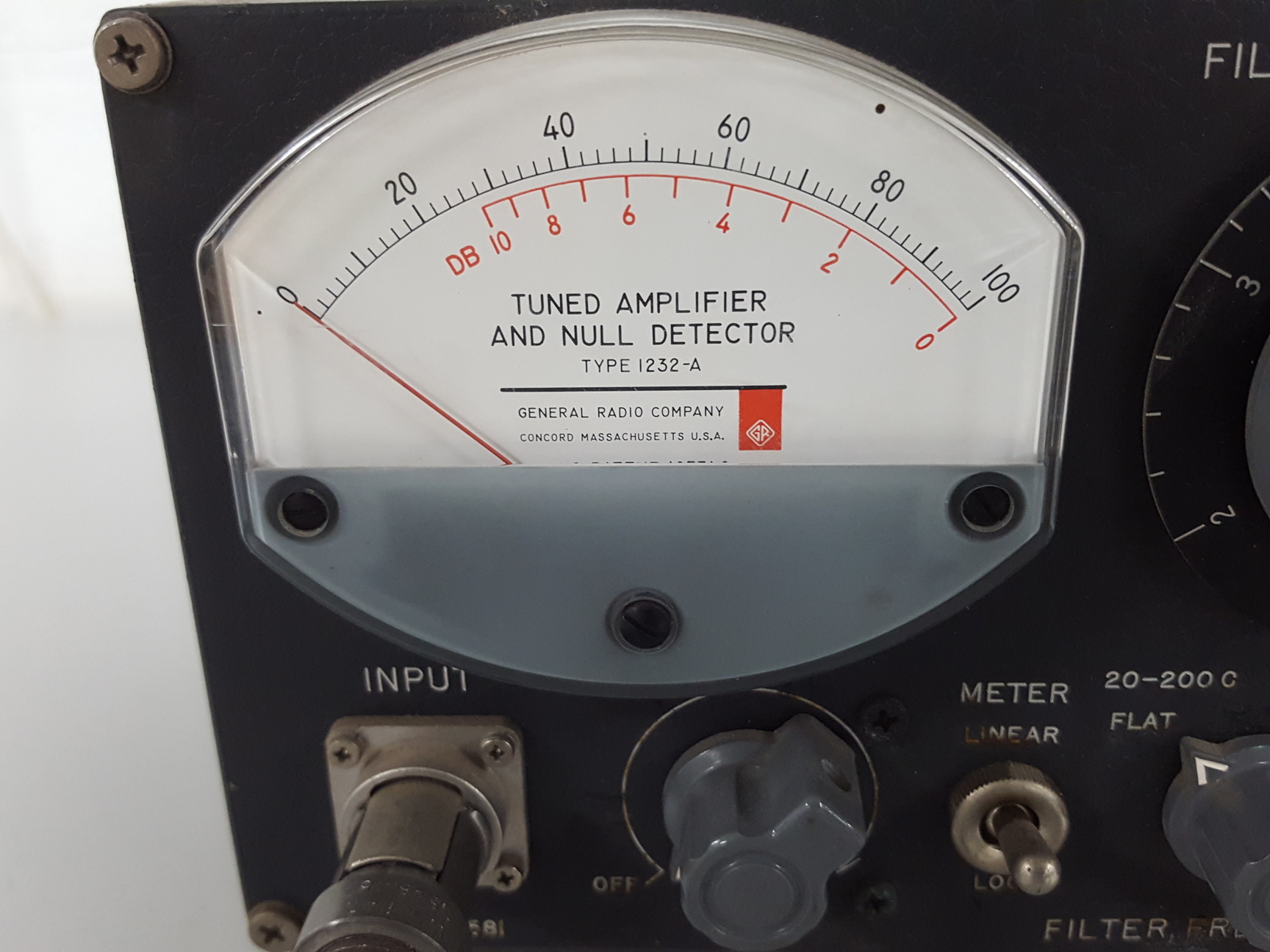 Image of General Radio 1232A Tuned Amplifier & Null Detector Lab