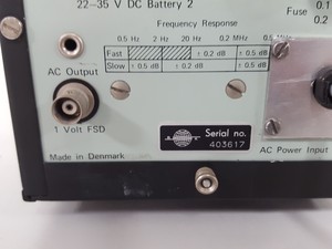 Thumbnail image of Bruel & Kjaer 2425 Electronic Voltmeter Lab