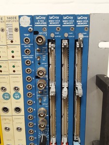 Thumbnail image of Camac Plug in Modules Lecroy 6102, MM8 103A Memory, dsp 1402E, Fisher PTI 110-2