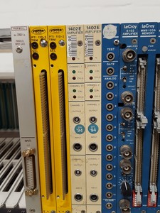 Thumbnail image of Camac Plug in Modules Lecroy 6102, MM8 103A Memory, dsp 1402E, Fisher PTI 110-2
