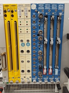 Thumbnail image of Camac Plug in Modules Lecroy 6102, MM8 103A Memory, dsp 1402E, Fisher PTI 110-2