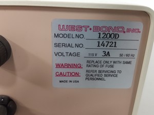 Thumbnail image of West-Bond 1200D Temperature Controller Lab