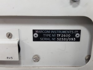 Thumbnail image of Marconi Instruments TF 2600 Sensitive Valve Voltmeter Lab