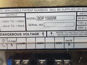 Thumbnail image of Kepco BOP-1000M High Voltage Bipolar Operational Power Supply Lab