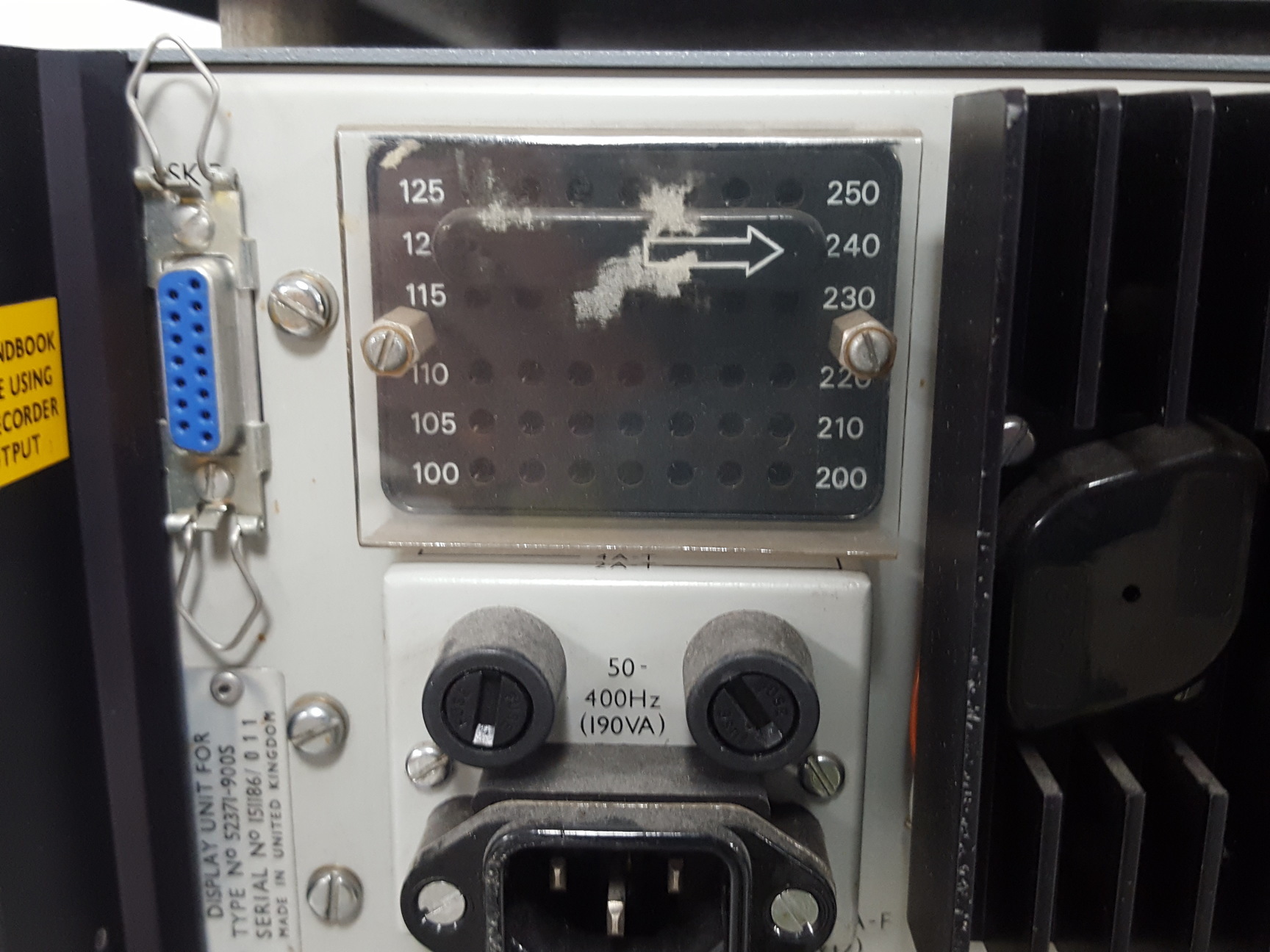 Image of Marconi 200MHz TF2370 Spectrum Analyser Display & RF Unit
