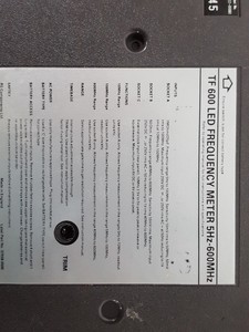Thumbnail image of TF600 LED Frequency Meter 5hz-600Mhz RS Components 