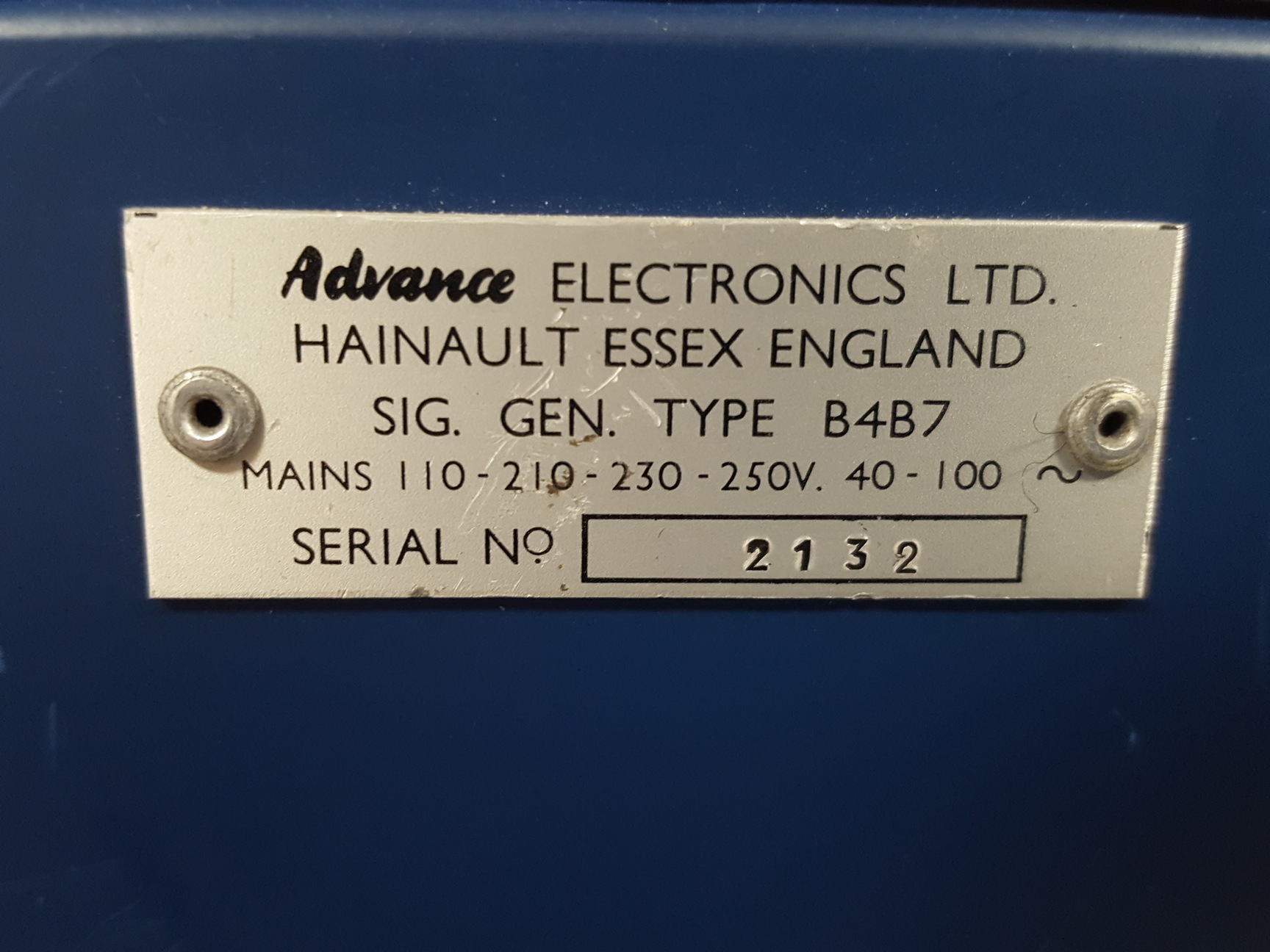 Image of Advance Instruments Type-B4B RF-Signal Generator Lab