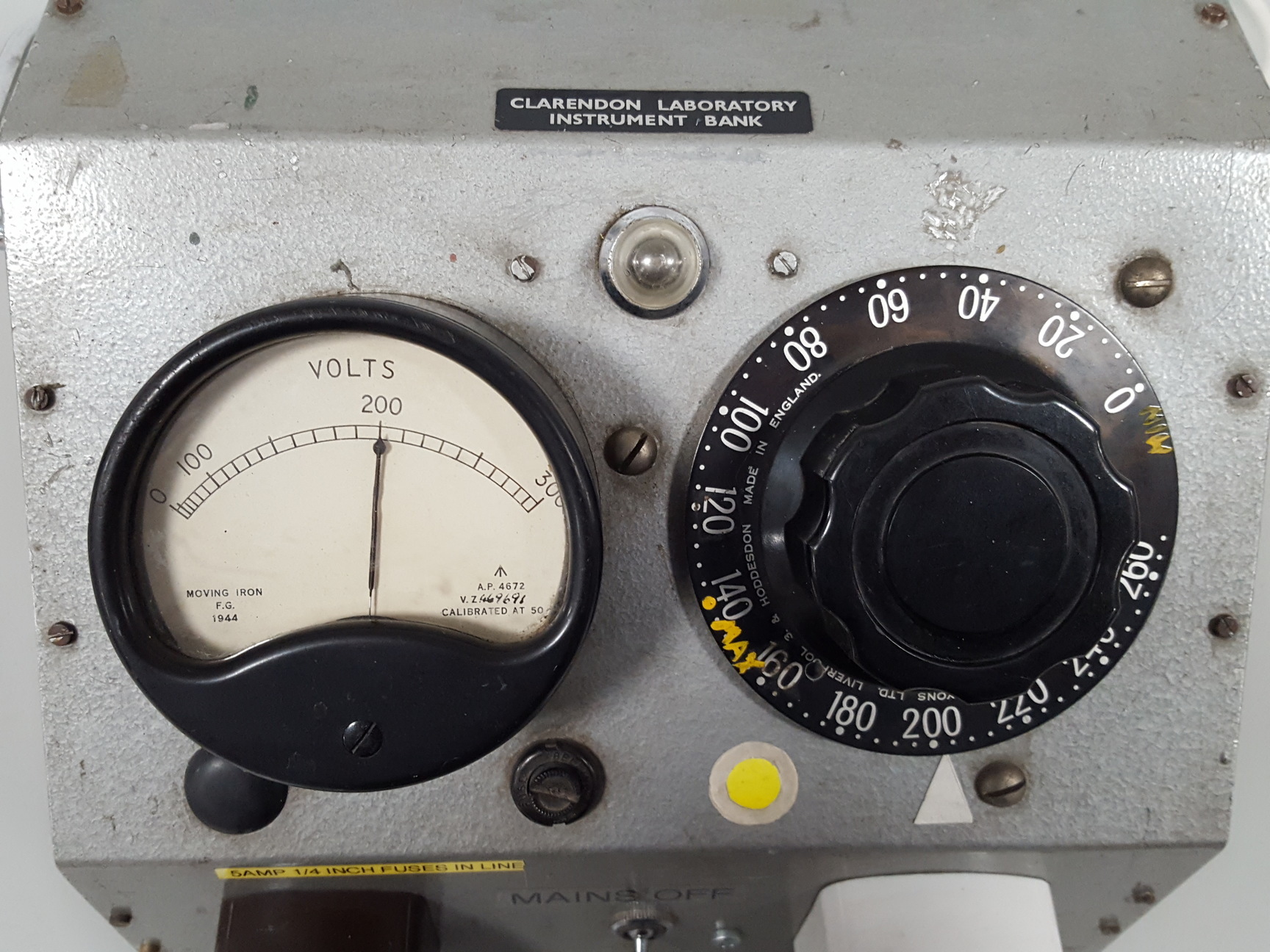 Clarendon Laboratory Variable Output Transformer Lab