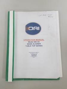 Thumbnail image of OAI Hybralign Series 200 Mask Aligner Fiber-Lite DC-950 