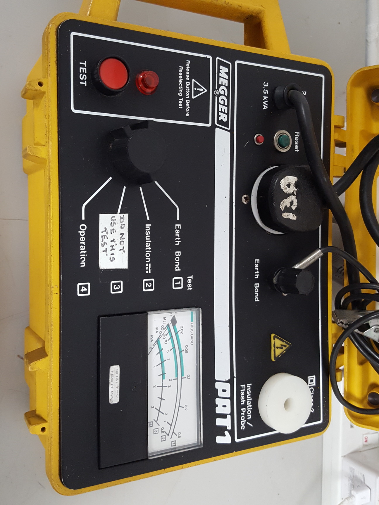 Image of Megger PAT1 PAT Appliance Tester Lab