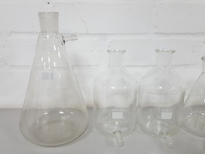 Thumbnail image of Lot of 12 Lab Glassware Buchner Vacuum Flasks 250 - 500mL Glass