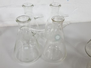 Thumbnail image of Lot of 12 Lab Glassware Buchner Vacuum Flasks 250 - 500mL Glass