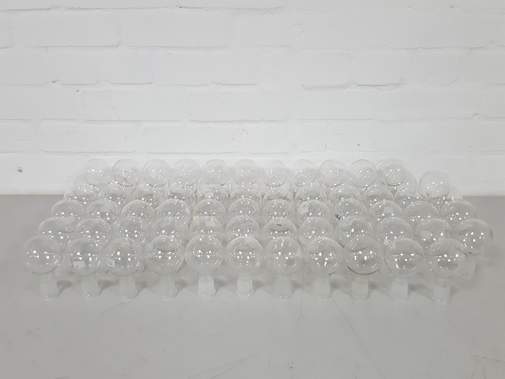 Lot of 100x 100mL RoundBottomed Round Bottom Flasks Lab Glassware