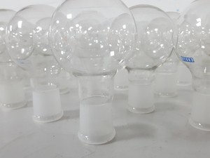 Thumbnail image of Lot of 100x 100mL Round-Bottomed Round Bottom Flasks Lab Glassware