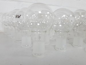 Thumbnail image of Lot of 100x 100mL Round-Bottomed Round Bottom Flasks Lab Glassware