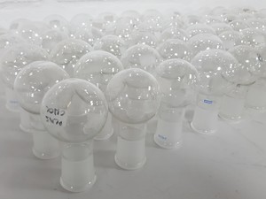 Thumbnail image of Lot of 79x 50ml Round-Bottomed Round Bottom Flasks Lab Glassware