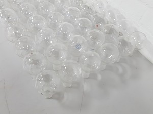 Thumbnail image of Lot of 72x 150mL Round-Bottomed Round Bottom Flasks Lab Glassware