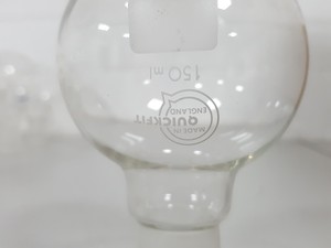 Thumbnail image of Lot of 72x 150mL Round-Bottomed Round Bottom Flasks Lab Glassware