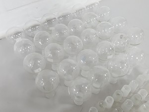 Thumbnail image of Lot of 27x 100mL Round-Bottom Round Bottom Flasks With Stoppers Lab Glassware