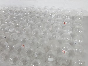 Thumbnail image of Lot of 104 Round-Bottom Round Bottom Flasks Lab Glassware Jointed Quickfit 50mL