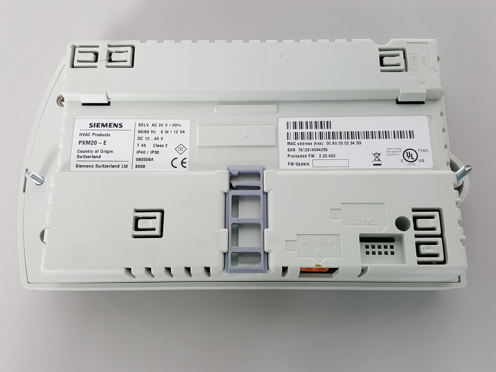 Image of Siemens PXM20-E Operator Unit Networkable with Ethernet