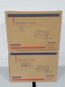 Thumbnail image of 2x Tektronix Color Imaging Unit Xerox Phaser 6200 Color Laser Printer Cartridge