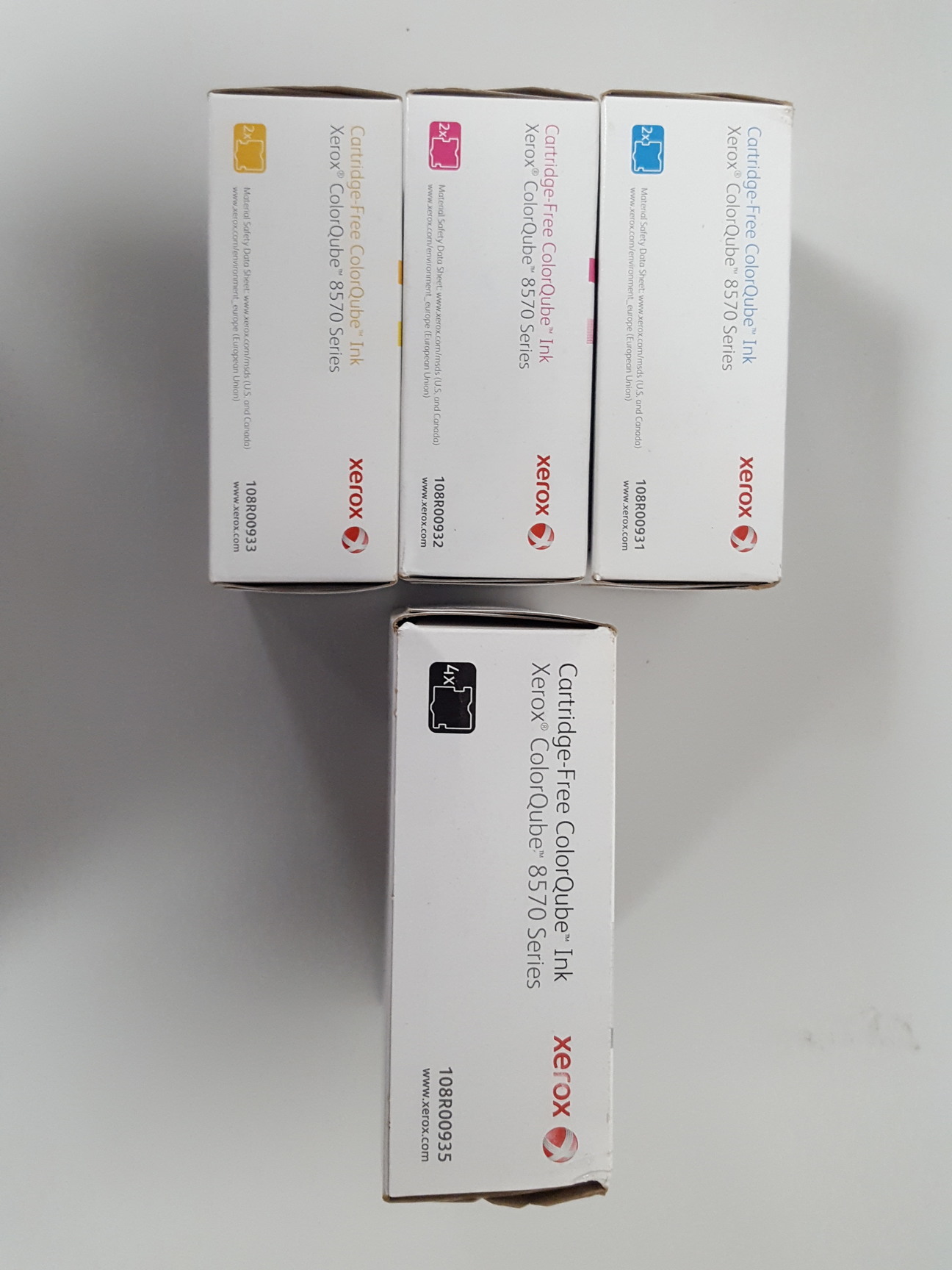 4x Xerox ColorQube 8570 Cartridge ColorQube Ink   ITEM 11330 002 