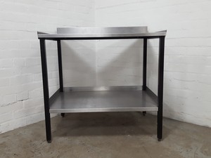 Thumbnail image of Stainless Steel Catering Bench Worktop 91.5cm long x 66cm deep x 84.2cm high