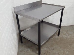 Thumbnail image of Stainless Steel Catering Bench Worktop 91.5cm long x 66cm deep x 84.2cm high