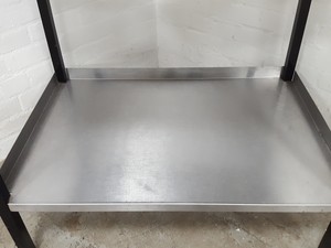 Thumbnail image of Stainless Steel Catering Bench Worktop 91.5cm long x 66cm deep x 84.2cm high