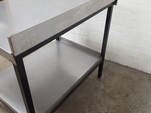 Thumbnail image of Stainless Steel Catering Bench Worktop 91.5cm long x 66cm deep x 84.2cm high