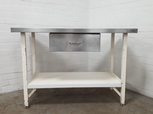 Thumbnail image of Falcon Single Drawer Stainless Steel Catering Table Worktop 120x60x84cm 