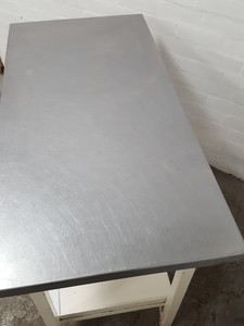 Thumbnail image of Falcon Single Drawer Stainless Steel Catering Table Worktop 120x60x84cm 
