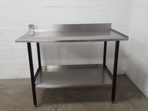 Thumbnail image of Double Rack Stainless Steel Catering Table Worktop 122x66x86.5cm 