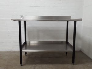 Thumbnail image of Double Rack Stainless Steel Catering Table Worktop 122x66x86.5cm 