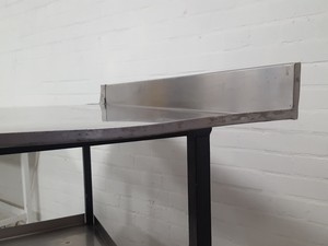 Thumbnail image of Double Rack Stainless Steel Catering Table Worktop 122x66x86.5cm 