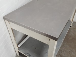 Thumbnail image of Stainless Steel Catering Table / Worktop 140x70x86cm Commercial