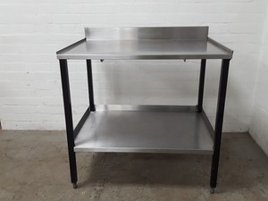 Thumbnail image of Stainless Steel Table Double Rack Worktop Commercial Catering 91.5x66x87cm