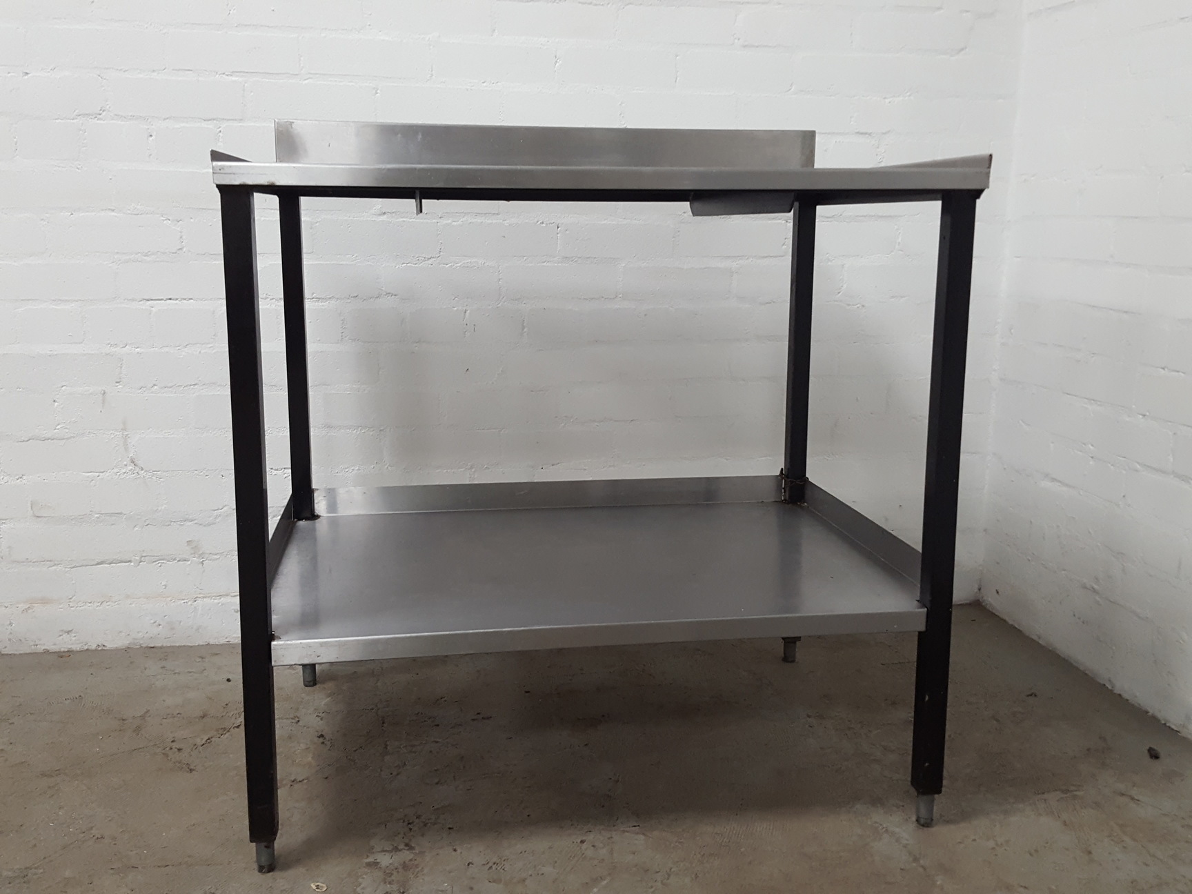 Image of Stainless Steel Table Double Rack Worktop Commercial Catering 91.5x66x87cm