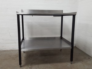 Thumbnail image of Stainless Steel Table Double Rack Worktop Commercial Catering 91.5x66x87cm