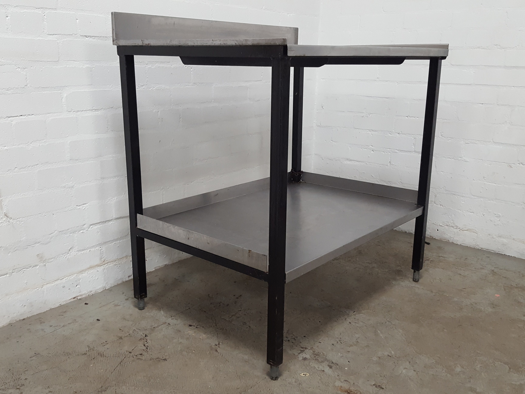Image of Stainless Steel Table Double Rack Worktop Commercial Catering 91.5x66x87cm