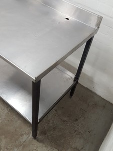Thumbnail image of Stainless Steel Table Double Rack Worktop Commercial Catering 91.5x66x87cm