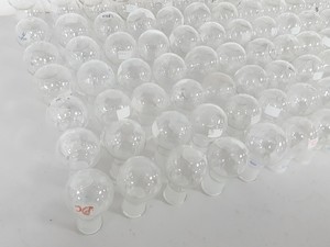 Thumbnail image of 128x 50ml Round Bottomed Flasks Lab Glassware Joined Glass