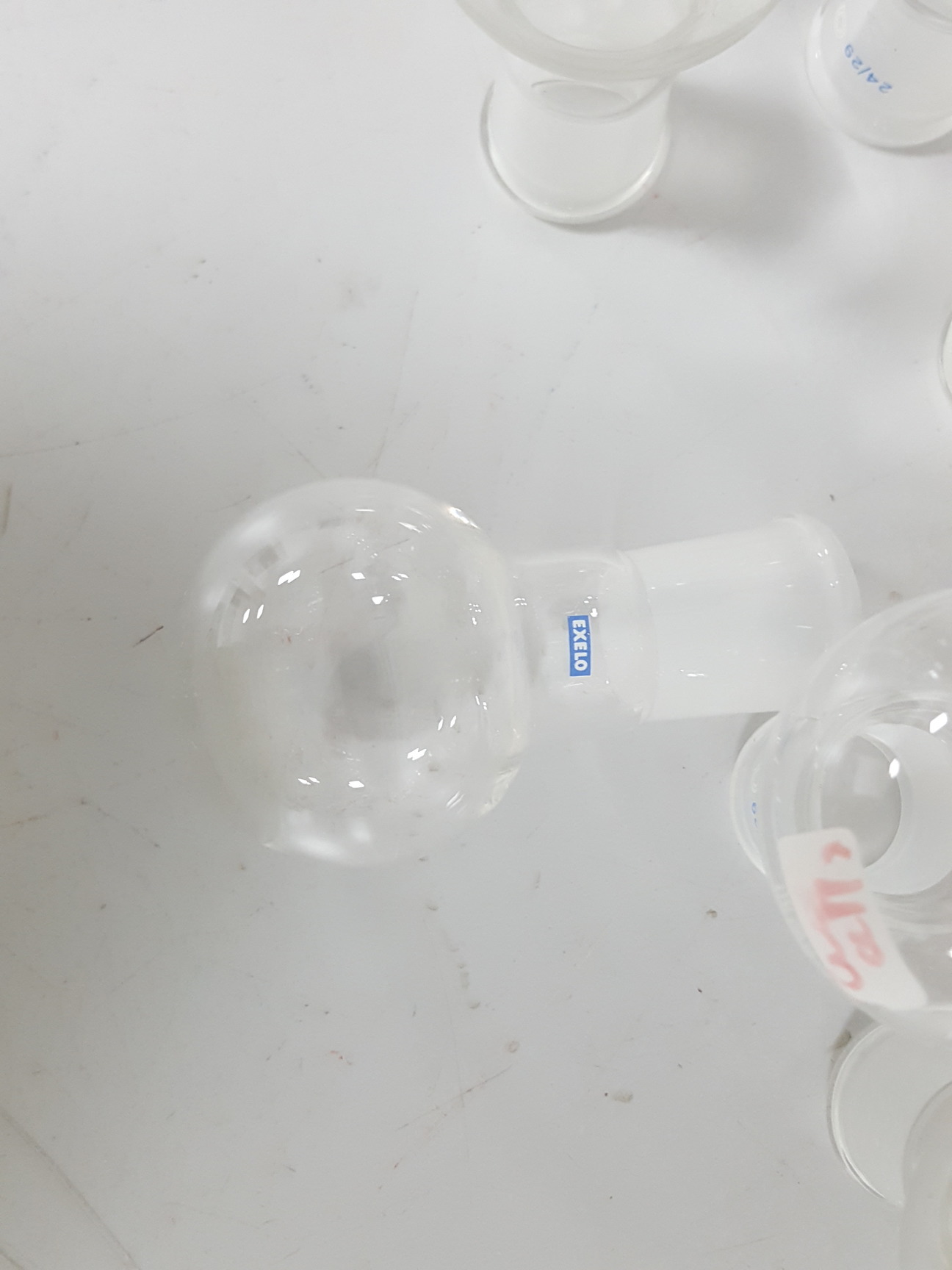 Image of 128x 50ml Round Bottomed Flasks Lab Glassware Joined Glass