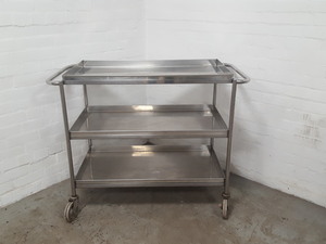 Thumbnail image of 3-Tier Stainless Steel Commercial Catering Trolley