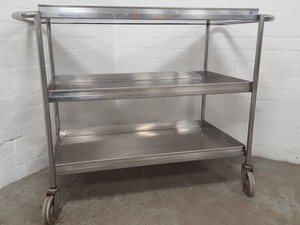 Thumbnail image of 3-Tier Stainless Steel Commercial Catering Trolley