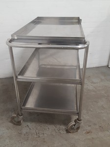 Thumbnail image of 3-Tier Stainless Steel Commercial Catering Trolley